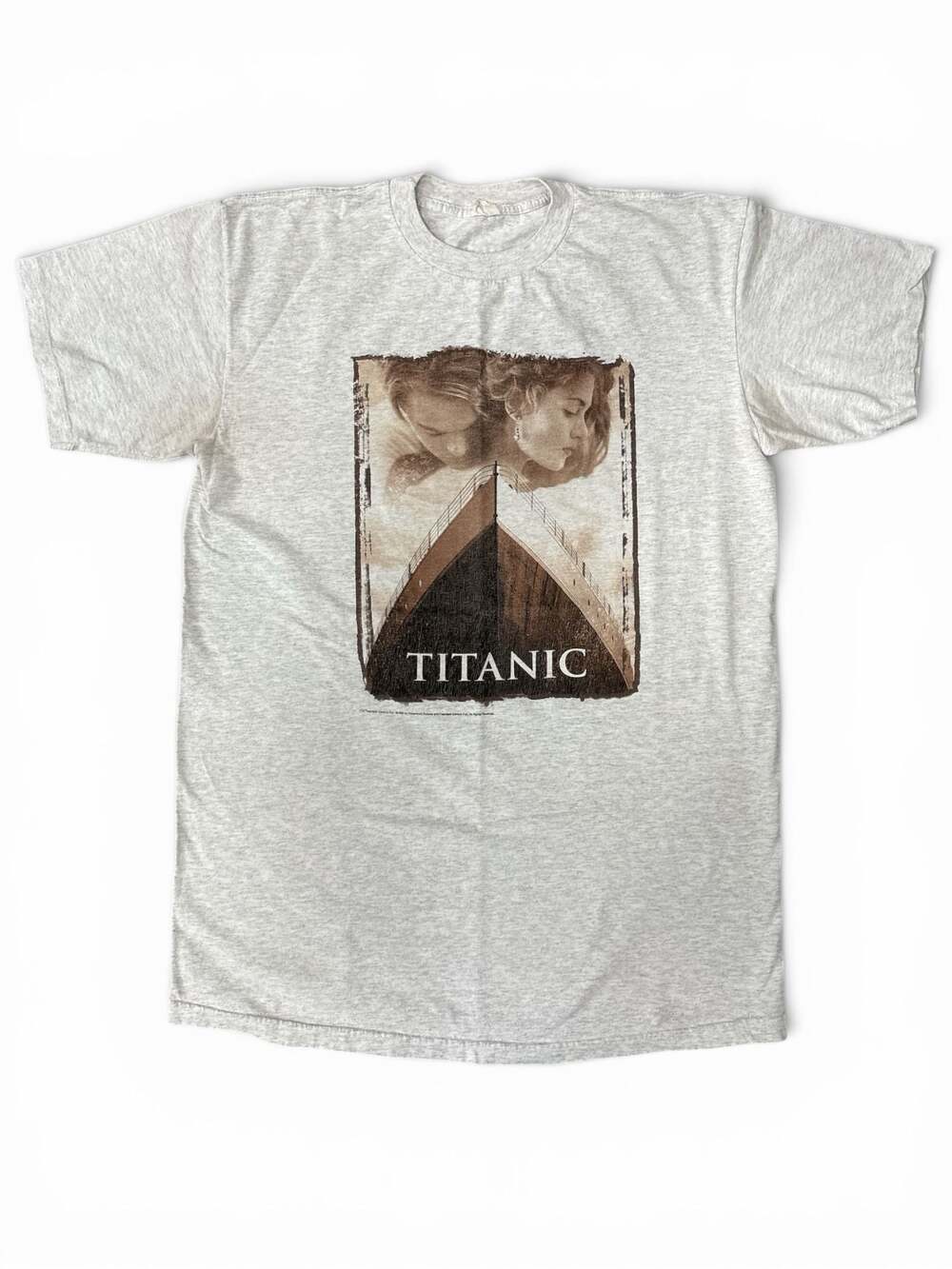 Vintage Classic 1997 Titanic Movie Promo T-Shirt Gray Size -XL